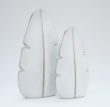 Load image into Gallery viewer, Medium White Leaf Vase