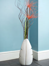 Load image into Gallery viewer, Large  White Leaf Vase