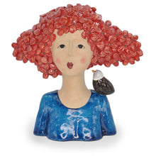 Load image into Gallery viewer, Amélie - Red Haired Lady with Bird