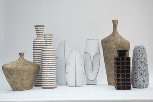 Tall Egyptian Style Vase
