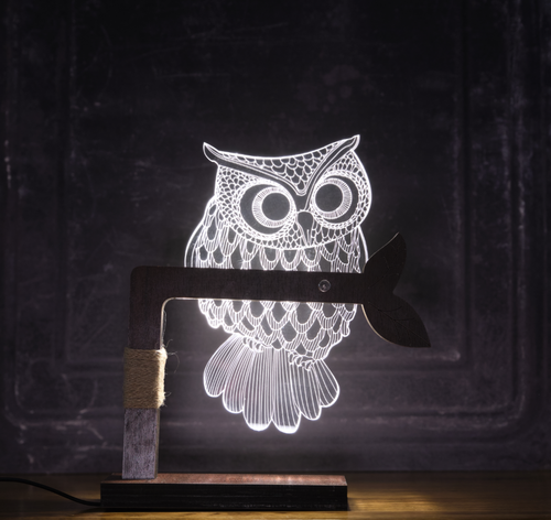 Owl Table Lamp (LED/USB)