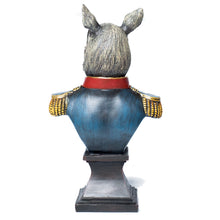 Load image into Gallery viewer, Rhino Bust in Military Uniform