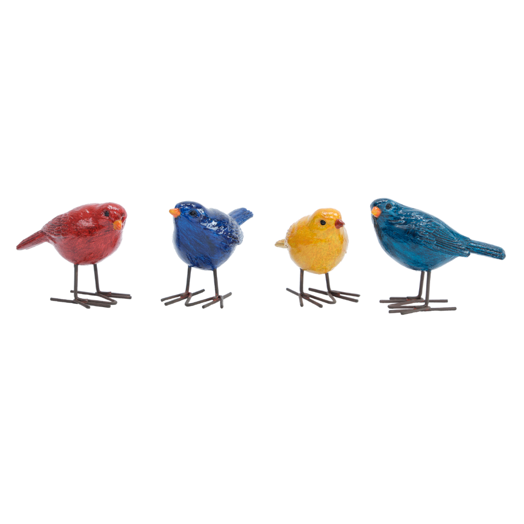 Set of Four Small Birds