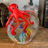 Red Twin Octopus Paperweight