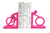 Velvet Cyclist Bookends (Pink)