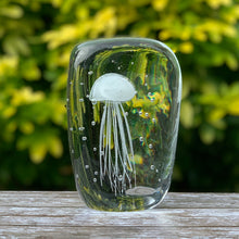 Load image into Gallery viewer, White Jellyfish in Ice Paperweight