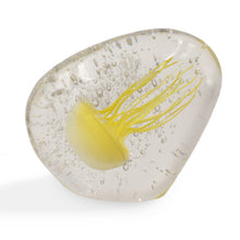 Load image into Gallery viewer, Yellow Jellyfish in Ice Paperweight