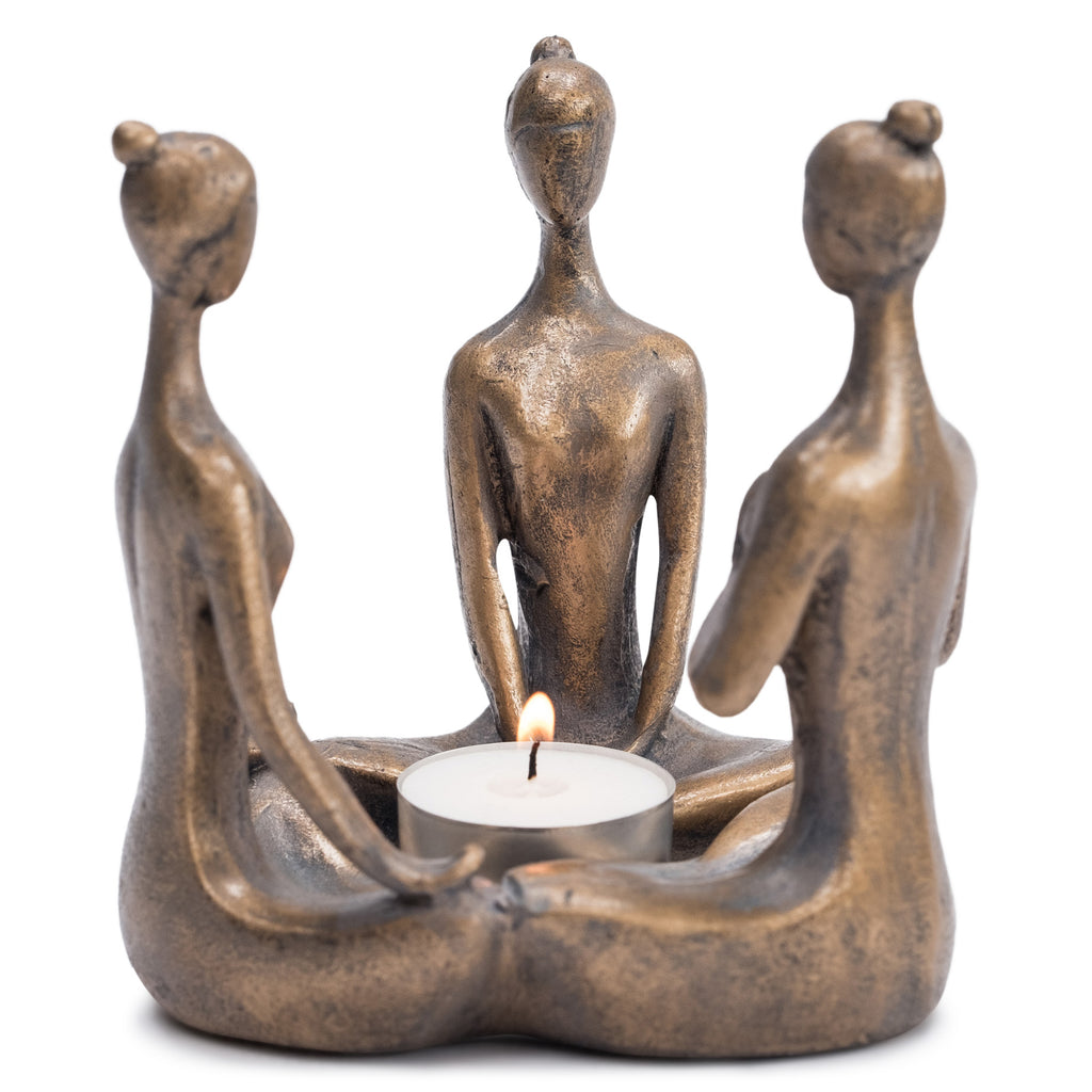 Zen Lady - Candle Holder (tealight included) (boxed in fours-price per single item)